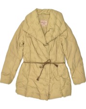 Marlboro Classics Womens Padded Coat Uk 18 Xl Beige Nylon Ak01