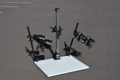 Manfrotto Super Repro Copy Stand w/4X lights, High Quality - Picture 1 of 15