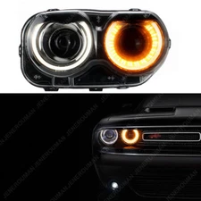 Rgiht Passenger Side For 15-23 Dodge Challenger Headlight Head Lamp Light R/T RT