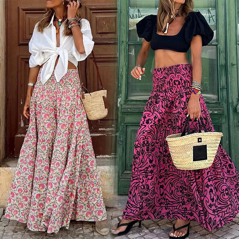 Dressy maxi skirt outfits 2025