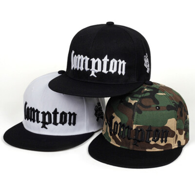 Mens Compton Embroidery Baseball Cap Hip Hop Snapback Hat Adjustable  Trucker UK