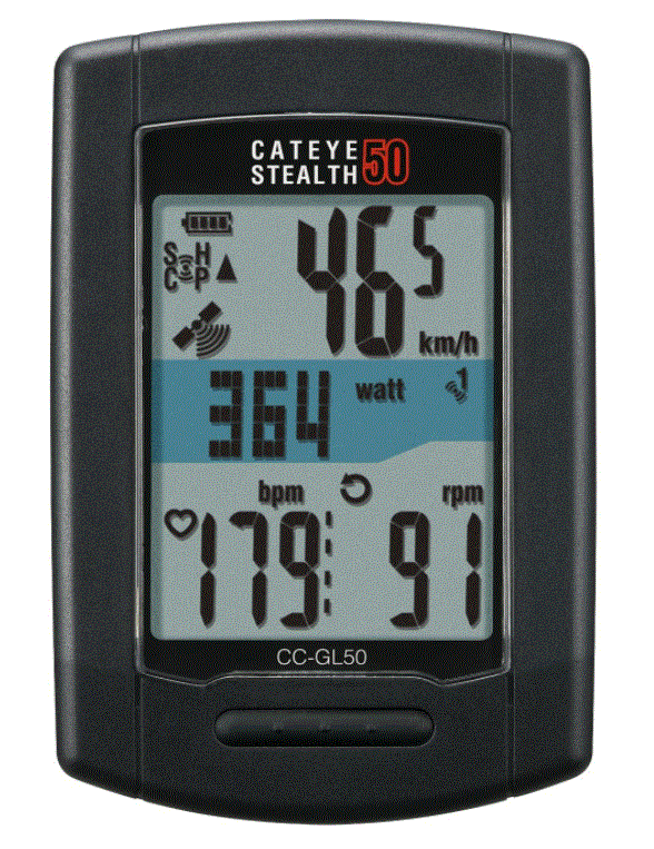 CATEYE Stealth 50 Wireless Bike Computer Black CC GL50 GPS Speed Sensorless eBay