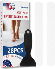 28 PCS Bathtub Non Slip Stickers with Strong Adhesive, Invisible anti Slip Showe