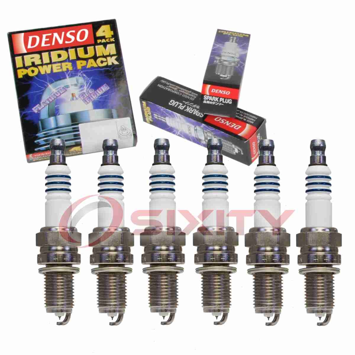 6 pc DENSO 5308 Iridium Power Spark Plugs for SP192435AA SP070500AA IXU22 ra