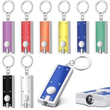 8 Pcs Mini Keychain Flashlight LED Keychain Light Bulk Small Flashlight for O...