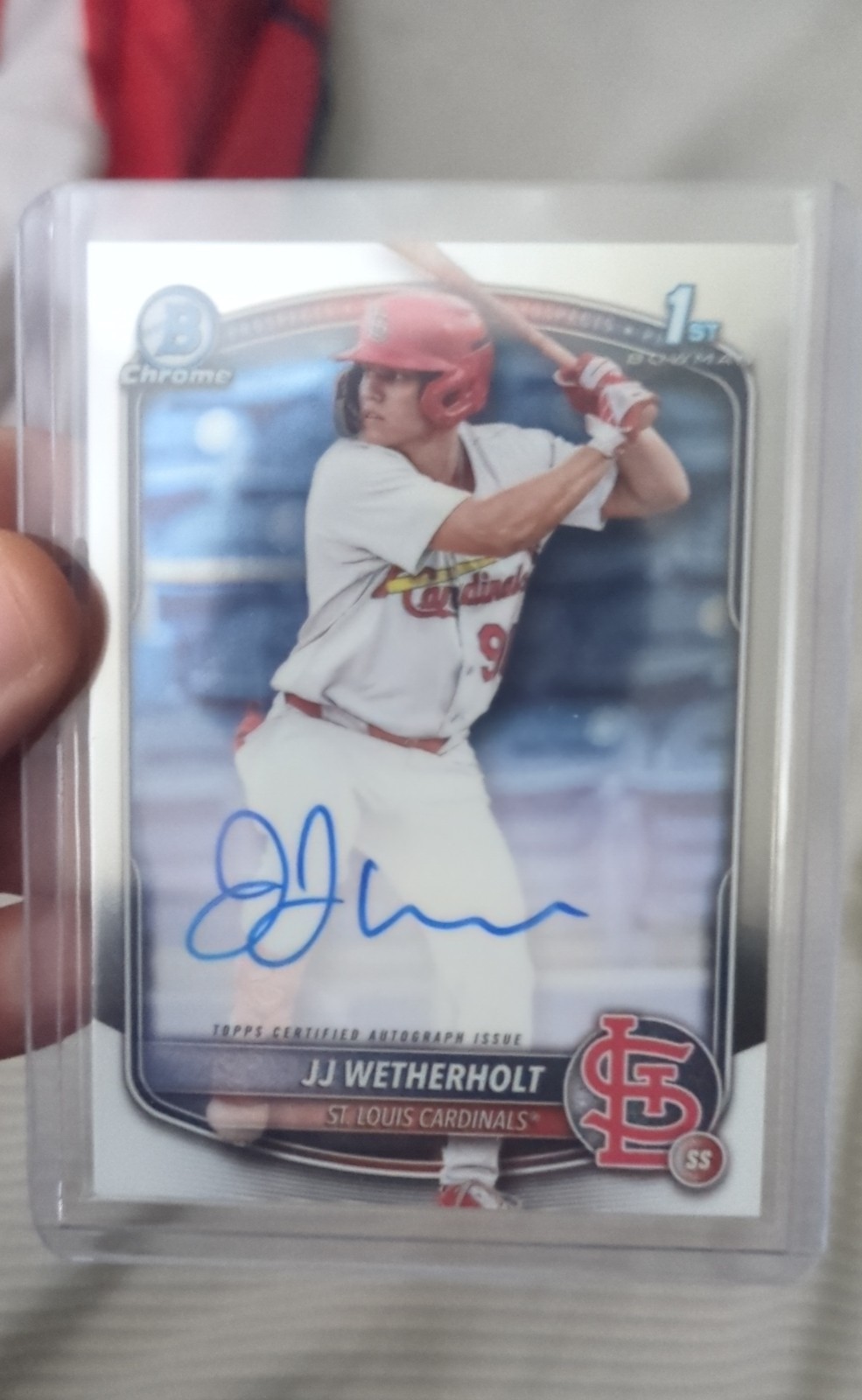 2025 Bowman - Chrome Prospect Autographs JJ Wetherholt #CPA-JW (AU, RC)
