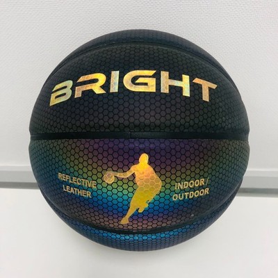 Heller Basketball Viral leuchtender Ball reflektierendes Leder volle Größe 7