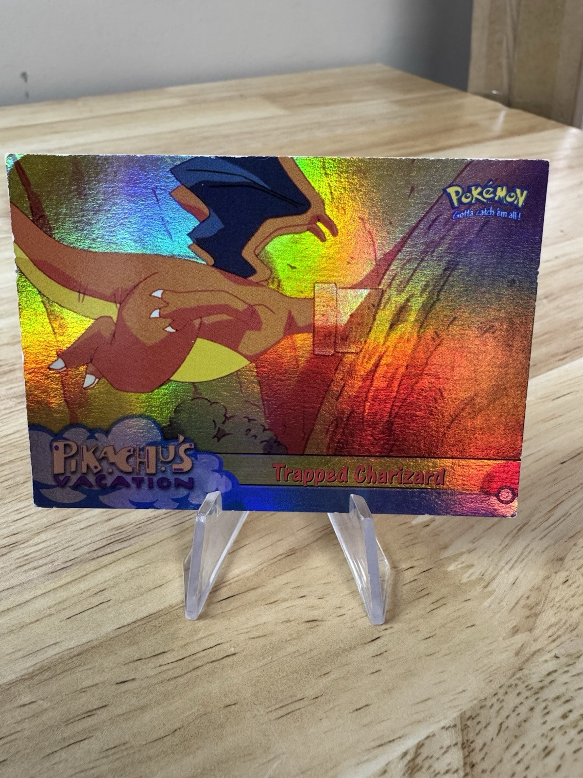Pokemon 1999 Topps Movie Card #51 “Trapped Charizard” LIGHTLY PLAYED