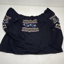 Needle & Thread Off The Shoulder Blouse Black...