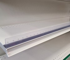 (20) Clear Magnetic Gondola Lozier Retail Fixture dividers - 21.5” x 1.5”