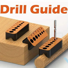 1pc Drill Guide Jig Block 4-10mm Hole Precision Drilling DIY Joint Tool