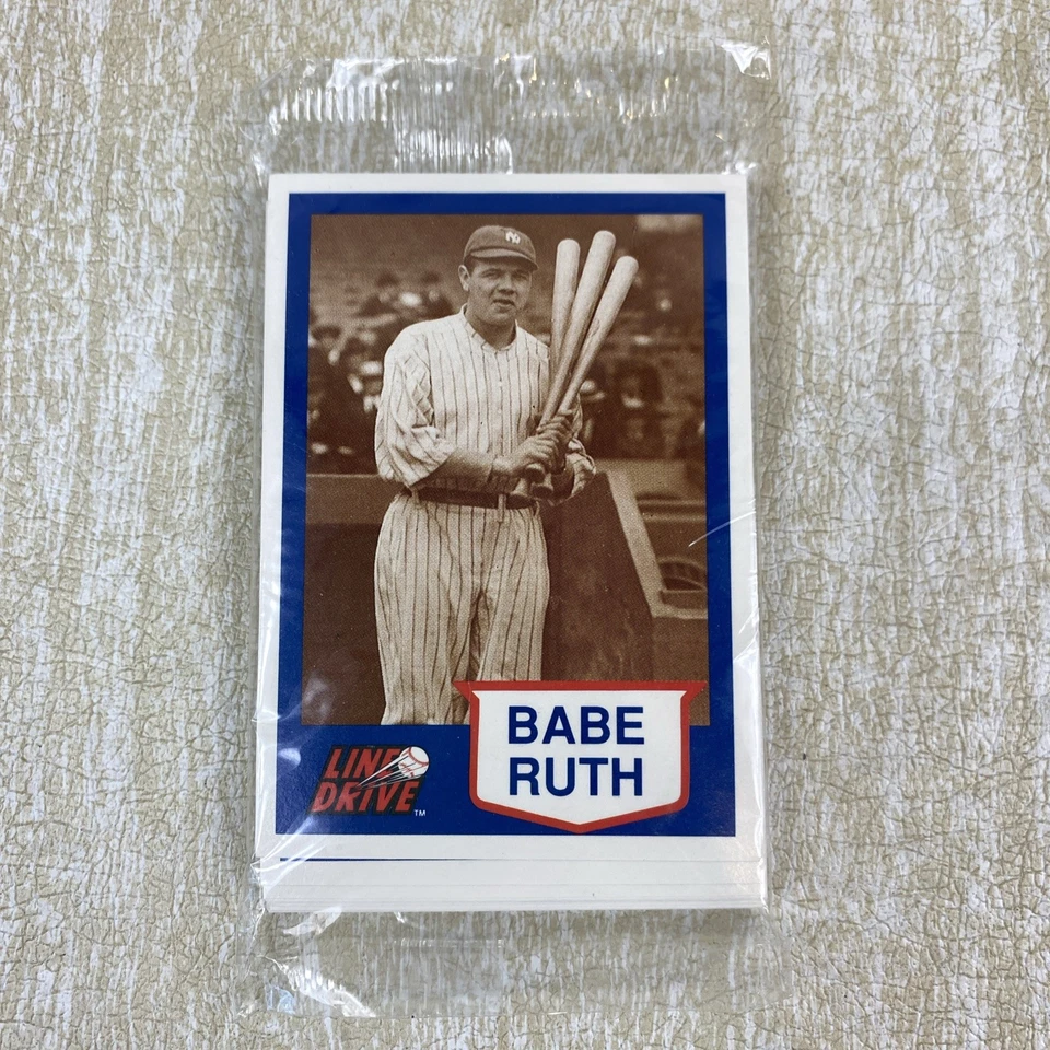 1991 Line Drive Babe Ruth 20 Card Set Yankees - Display Book - Statistics Sheet - Image 4 of 4