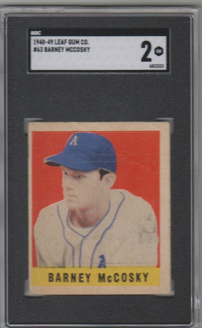 Barney McCosky #63 (Baseball Cards 1948 Leaf) — is it worth grading?