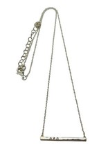 Silpada Dainty Sterling Silver Bar DOTTED LINE Minimalist Necklace N3232 18  