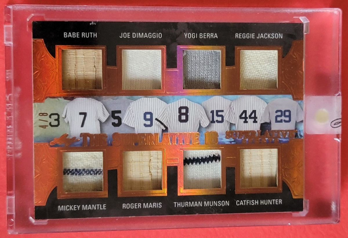 Babe Ruth BAT CARD 4/8 Mickey Mantle MARIS Jeter DIMAGGIO