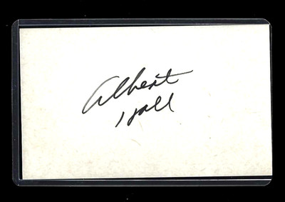 ALBERT HALL Atlanta Braves Baseball SIGNED / AUTOGRAPH 3x5 Index Card