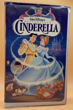 Cinderella VHS Disney Clamshell Masterpiece Acceptable-G Condition