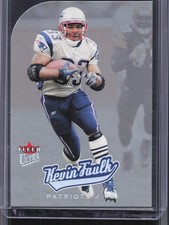 2005 Ultra #197 Kevin Faulk Platinum Medallion #/50