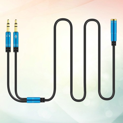 1Pc 1 to 2 Female to 2 Male Headset Splitter Cable Computer Headphones - 第 7/12 張圖片