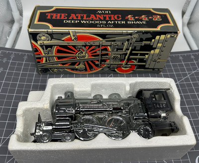 1970's Avon: The Atlantic 4-4-2 Train - Deep Woods After Shave 5 FL Oz. - FULL