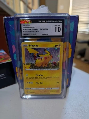 2021 Pokemon SWSH Promo Pikachu #SWSH039 Holo CGC 10