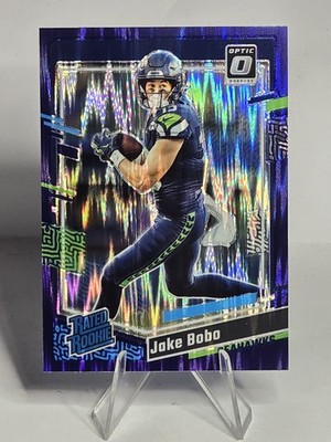 2023 Panini Donruss Optic Rated Rookie Purple Shock #288 Jake Bobo RC Card  