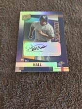 2002 Donruss Best of Fan Club Bill Hall Auto Rookie Card #237 0405 /1350. rookie card picture
