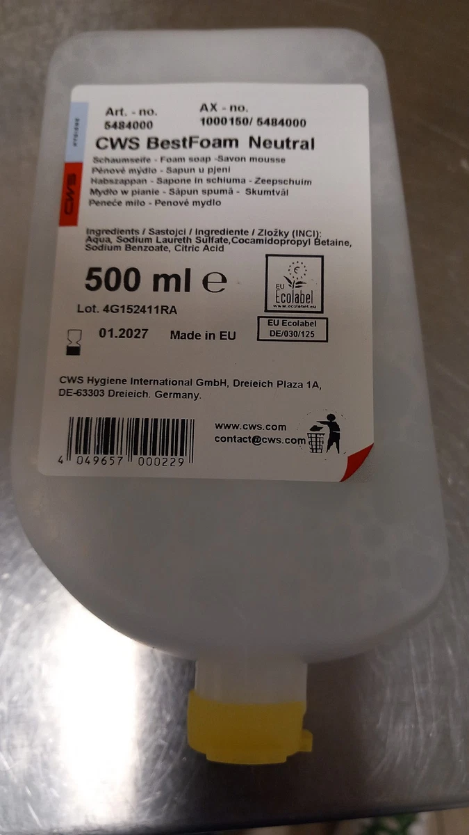 Seifencreme 12x500 Ml NEUTRAL – Nachbau Für CWS 464, Ohne Duftstoffe, Für Allergiker Geeignet