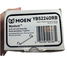 Moen YB5224ORB Wynford 24 in. Towel Bar in Oil Rubbed Bronze New Open Box
