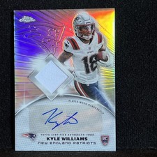 2025 Topps Chrome Kyle Williams Patch Auto Autograph RC #RPA-KW Patriots Rookie