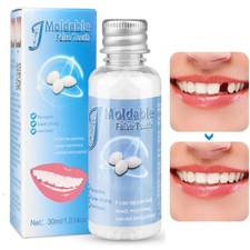 Temporary Tooth Repair Kit Beads Fix Broken False Teeth Fill Gaps Dental Denture
