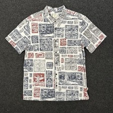 Vintage Jack O'Neill Hawaiian Surf Shirt Men's XL Relaxed Fit Aloha Print Korea