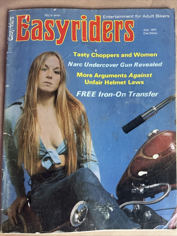 Easyriders Magazine July 1975 #30 Harley  Motorcycle W/ OG Easyriders Iron On