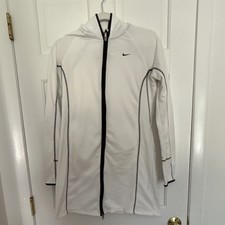 Vintage Nike Jacket Womens Y2K Silver Tag Whi...