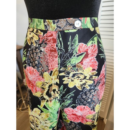 Silk Collection by Harve Benard 2 Piece Set size XL Tall Black Floral 100% Silk - Bild 9 von 16