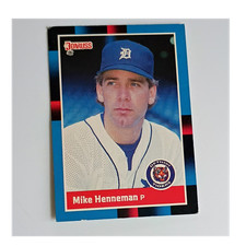 Donruss 1988 Mike Henneman #420 Detroit Tigers Rookie Base Set Card College Line. rookie card picture