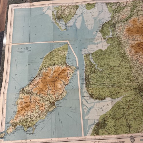 Bartholomew's Vintage Half Inch Cloth Map Sheet 31 North Lancashire 1950 - Picture 5 of 8