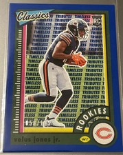 VELUS JONES JR. RC 2022 PANINI CLASSICS BLUE ROOKIE SP /125