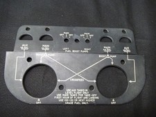LUMINESCENT FUEL PANEL BEECH 180 GAL. CAP. MODEL 50 TWIN/BONANZA/65 QUEEN AIR