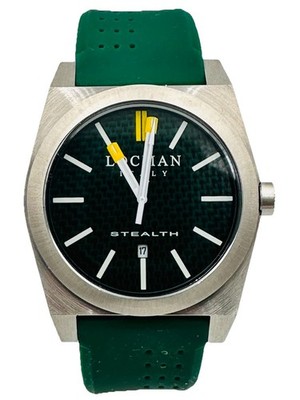 Locman Stealth Uhr DATUM Quarz 201ACVV/335 42mm Gummi sehr reduziert neu