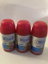Holiday Wizard automatic spray refill 3pc cherry berry air freshener neutralizer