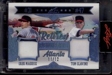 2021 Leaf Art of Sport Greg Maddux Tom Glavine Retired Remnants Dual Patch /12