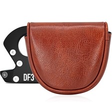 Lab DF3 Golf Putter Cover Brown Magnetic Closure Mallet