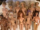 Lot Of Eleven 11) Vtg -mid 90’s Barbie Doll Figurines & One G I Joe.
