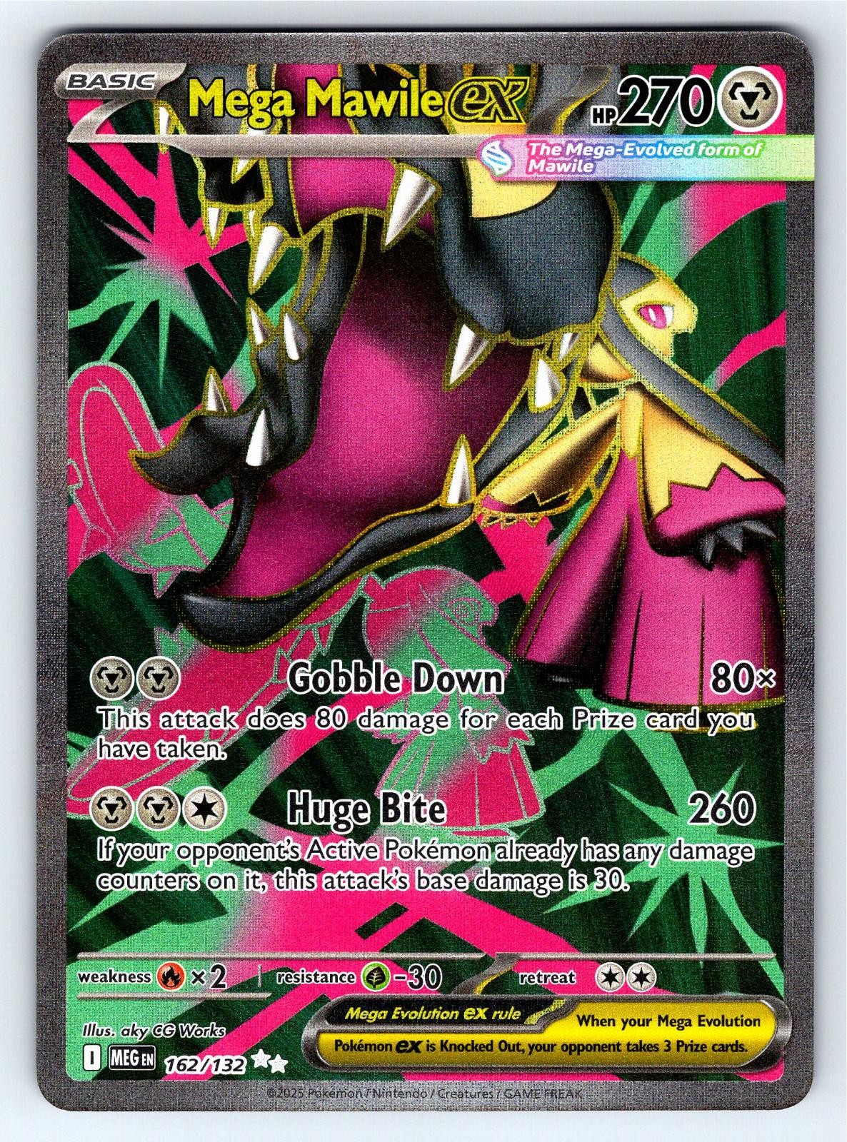 Mega Mawile ex 162/132 Ultra Rare Mega Evolution Pokemon Near Mint