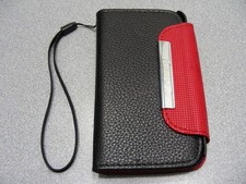 Black and Red Flip Style Case for iPhone 5, 5S and iPhone SE 1st Generation 