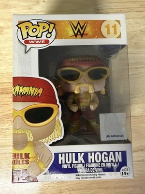 Funko Pop WWE Hulk Hogan #11 Yellow Shirt Exclusive - Box Damage/Wear