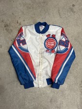 90s Chalk Line Isaiah Thomas Detroit Pistons Fanimation Bomber Jacket