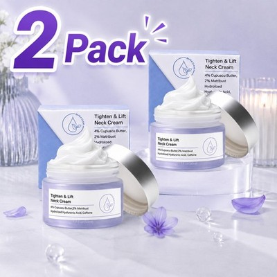 2 Pack Tighten and Lift Neck Cream Firming Anti-Aging 1.7oz- Clinically Tested