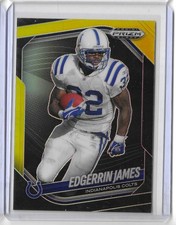 2025 Panini Prizm Black #70 Edgerrin James Black Gold Prizm 1/5 SSP  (KH2)